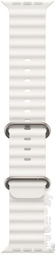 Умные часы Apple Watch Ultra 2 LTE 49 мм (титановый корпус, титановый/белый, ремешок из эластомера)