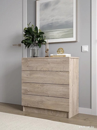 Комод Горизонт Нео 760 4 ящика (дуб эндгрейн)