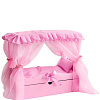 Кроватка для кукол Leader Toys Diamond Princes c царским балдахином 72219 (розовый)