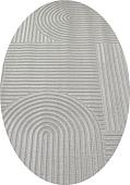 Ковер для жилой комнаты Radjab Carpet Моника Овал MC 402A 12606 (2x2.9, L.Grey)