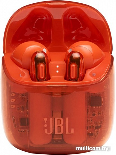 Наушники JBL Tune 225 TWS Ghost Edition (оранжевый)