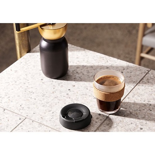 Многоразовый стакан KeepCup Brew Cork M Black 340мл (серый)