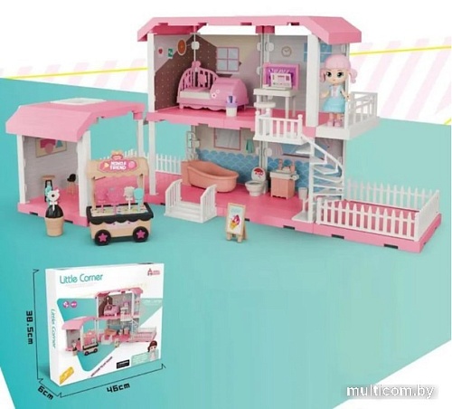 Кукольный домик Sharktoys Little Corner двухэтажный 11500002
