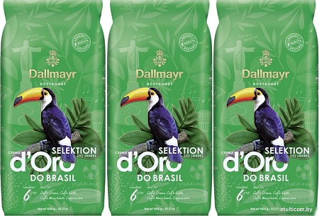 Кофе Dallmayr Crema d'Oro Selektion Des Jahres do Brazil зерновой 3x1кг