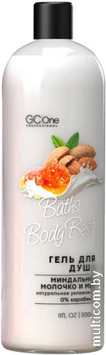 GcOne Гель для душа Professional Baths Body Best Миндальное молочко и мед 500мл