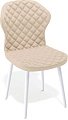 Стул Kenner 124s (белый/экокожа капучино)