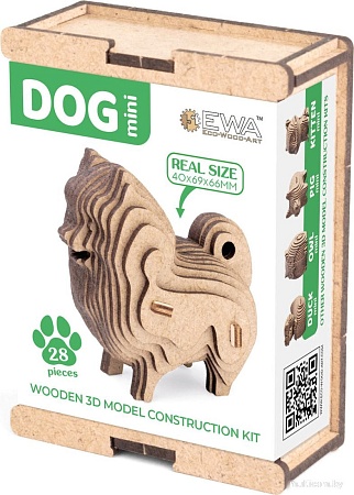 3Д-пазл Eco-Wood-Art Мини. Собачка