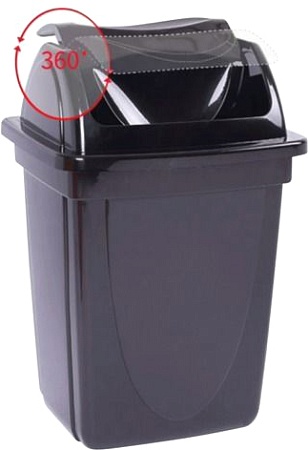 Корзина для бумаг Стамм КР90 (черный)