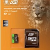 Карта памяти AGI TF138 microSDHC AGI064GU1TF138 64GB (с адаптером)