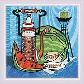 Набор для вышивания Риолис Сочный арбуз. Гладь № 0086 РТ