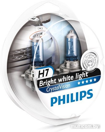 Галогенная лампа Philips H7 CrystalVision 2шт