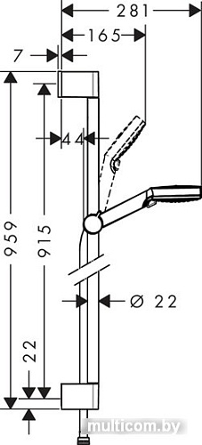 Душевой гарнитур Hansgrohe Crometta Vario Shower Set [26536400]
