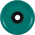 Диск MB Barbell Евро-классик 51 мм (1x10 кг, зеленый)