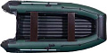 Моторно-гребная лодка KittBoats 330 НДНД (черный/зеленый)