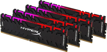 Оперативная память HyperX Predator RGB 4x16GB DDR4 PC4-25600 HX432C16PB3AK4/64