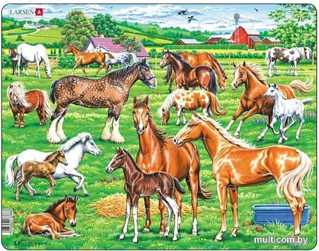Пазл Larsen Лошади FH50