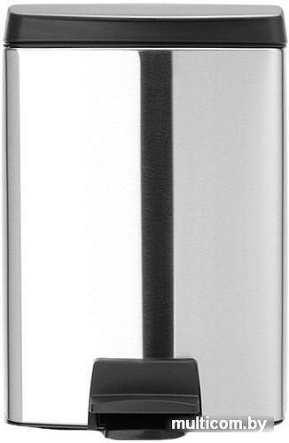 Brabantia Pedal Bin Silent 10 л прямоугольное (стальной матовый)