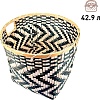 Корзина Natural House Зигзаг DC15L (черный/белый)