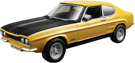Игрушечный транспорт Bburago Ford Capri RS2600 1970 18-43207 (желтый/черный)