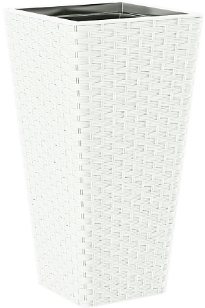 Кашпо Form-Plastic Rattana Slim FP-3900-011 (белый)