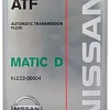Трансмиссионное масло Nissan ATF Matic Fluid D 4л