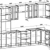 Готовая кухня Интерлиния Мила 1.68x3.4 правая без столешницы (шимо светлый/шимо темный)