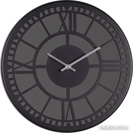 Настенные часы Рубин Классика 3230-004 (черный/зеркало)