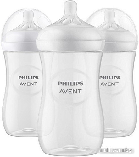 Бутылочка для кормления Philips Avent Natural Response SCS100/02 (3 шт., 260 мл)