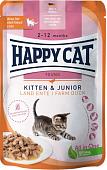 Пресервы Happy Cat Kitten & Junior Land Ente утка 20х85 г