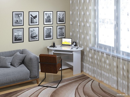 Стол Премиум Комфорт-4 (белый текстурный)