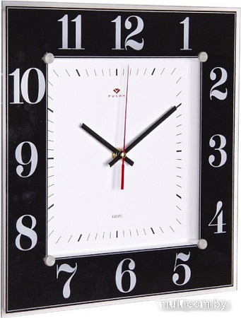 Настенные часы Рубин Классика 3131-1131B (черный)