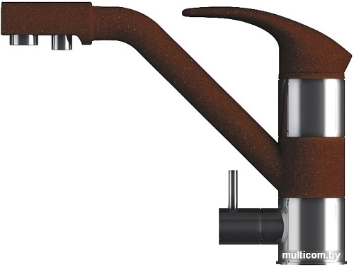 Смеситель Tolero Дуо №817 (коричневый)