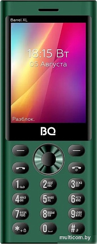 Кнопочный телефон BQ BQ-2832 Barrel XL (зеленый)