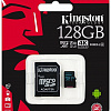 Карта памяти Kingston Canvas Go! SDCG2/128GB microSDXC 128GB (с адаптером)