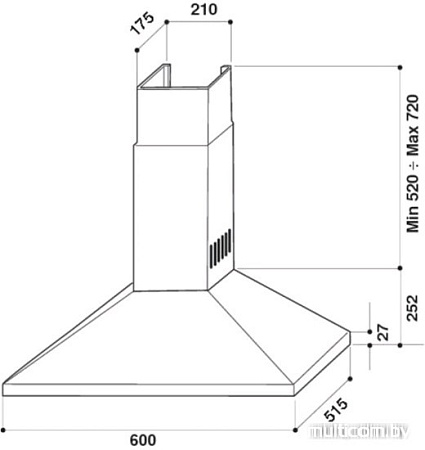 Кухонная вытяжка Whirlpool AKR 551 NA