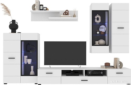 Горка Интерлиния Neo-2 без подсветки (белая шагрень/белый)