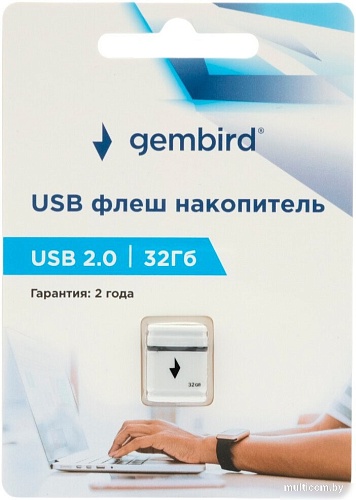 Gembird GFL-2.0-32mini 32Gb (белый)