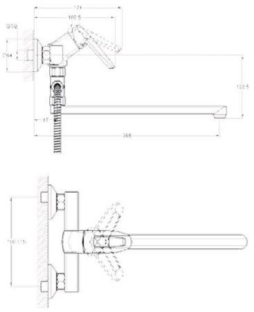 Смеситель G.Lauf LOF6-A033