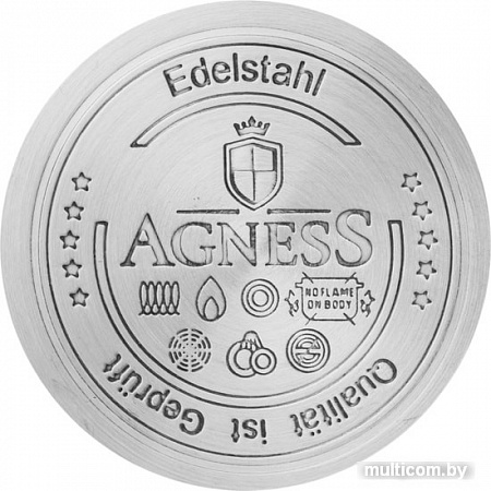 Кастрюля Agness Red Marble 937-322