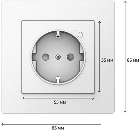 Умная розетка Aqara Aqara Wall Outlet H2 WP-P01D