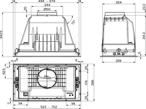 Кухонная вытяжка Faber Inka Plus HCS BK A52 305.0628.322