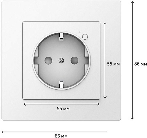 Умная розетка Aqara Aqara Wall Outlet H2 WP-P01D