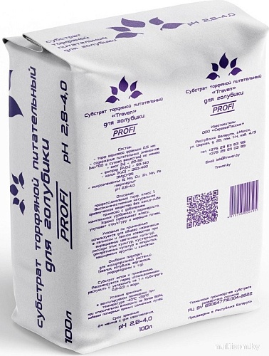 Торф Traven питательный для голубики рН 2.8-4.0 (100 л)