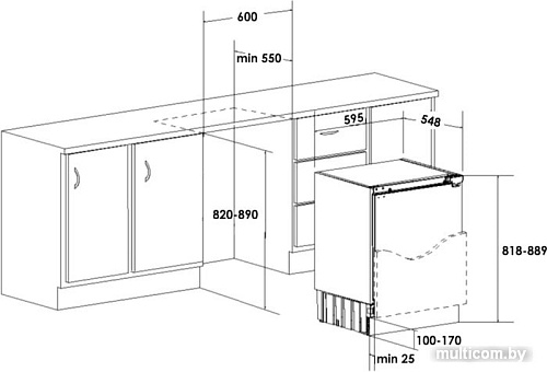 Однокамерный холодильник Schaub Lorenz SLS E136W0M