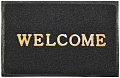 Придверный коврик ComeForte Welcome 50x80 (черный)