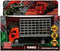 Грузовик Технопарк KAMAZ с динозавром KAMCHE-15DIN-DINO