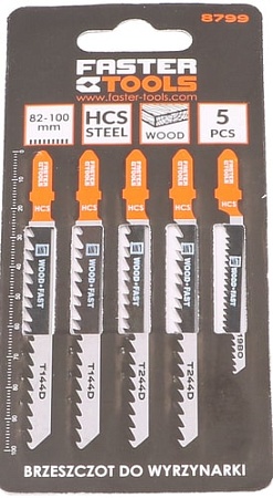 Набор пильных полотен Faster Tools 8799 (5 шт)