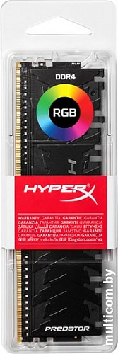 Оперативная память HyperX Predator RGB 8GB DDR4 PC4-28800 HX436C17PB4A/8