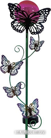 Садовый светильник Чудесный Сад Бабочки (черный/сиреневый)