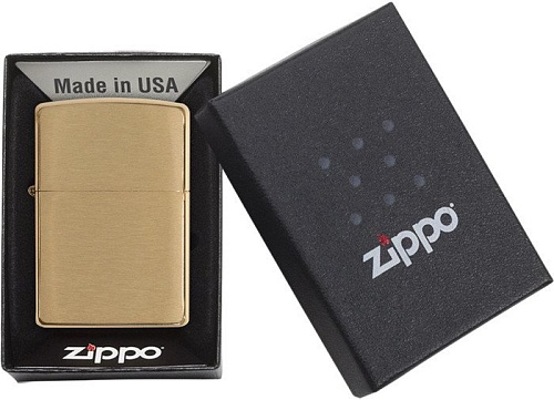 Зажигалка Zippo Brushed Brass [204B-001190]